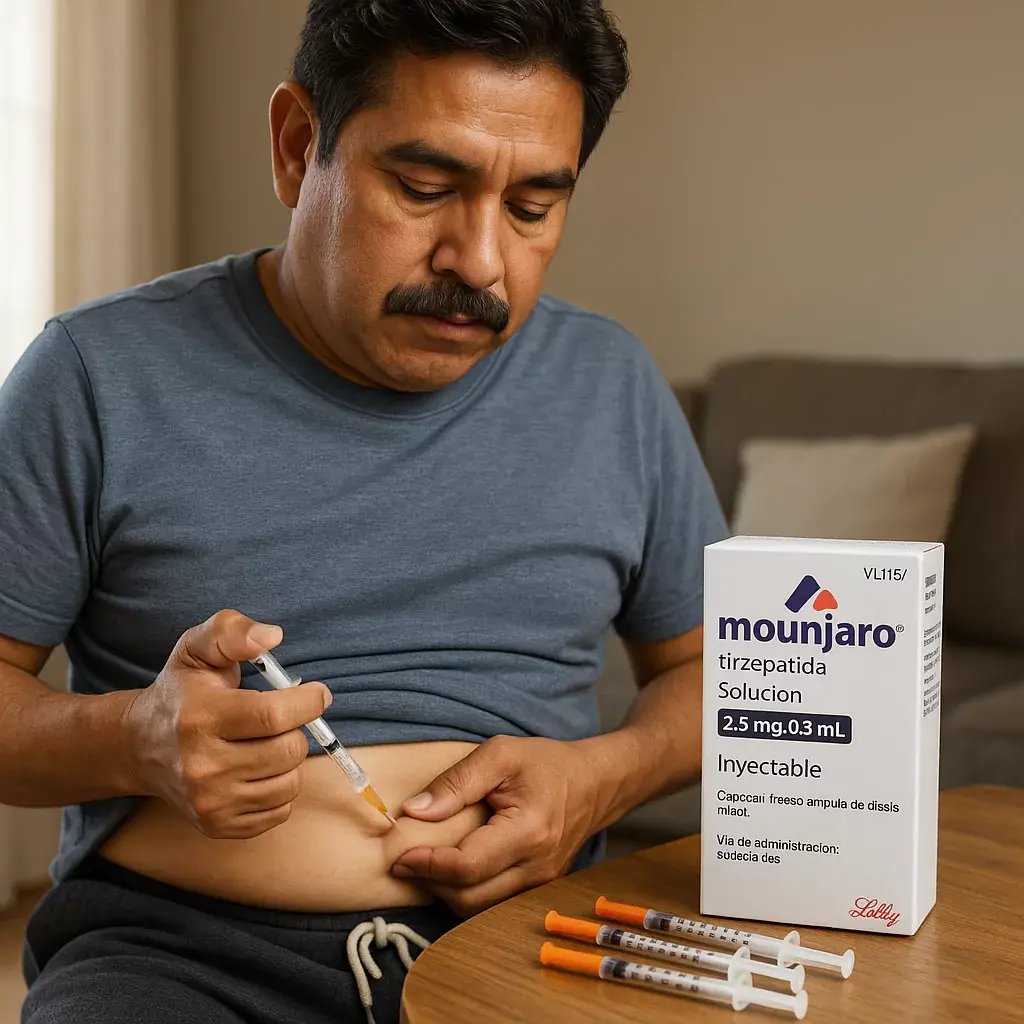 Aplicación de Mounjaro