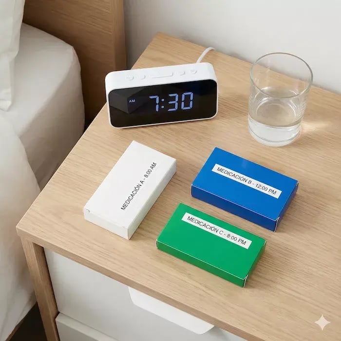 Cajas de tabletas de medicamentos