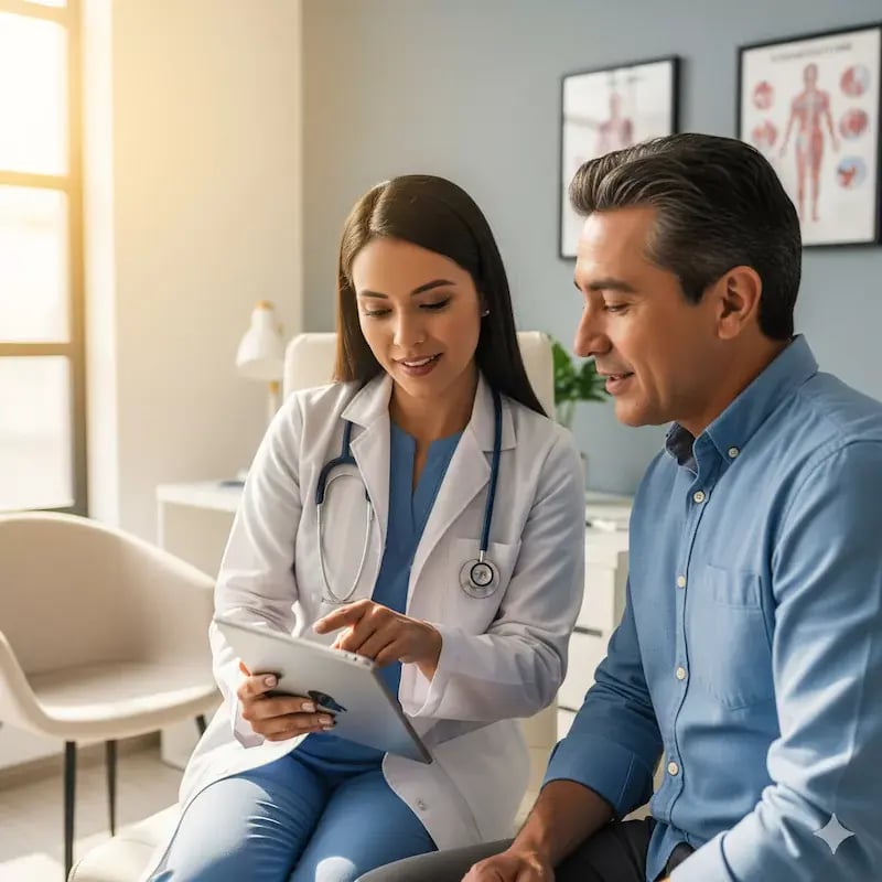 Consulta médica de esperanza