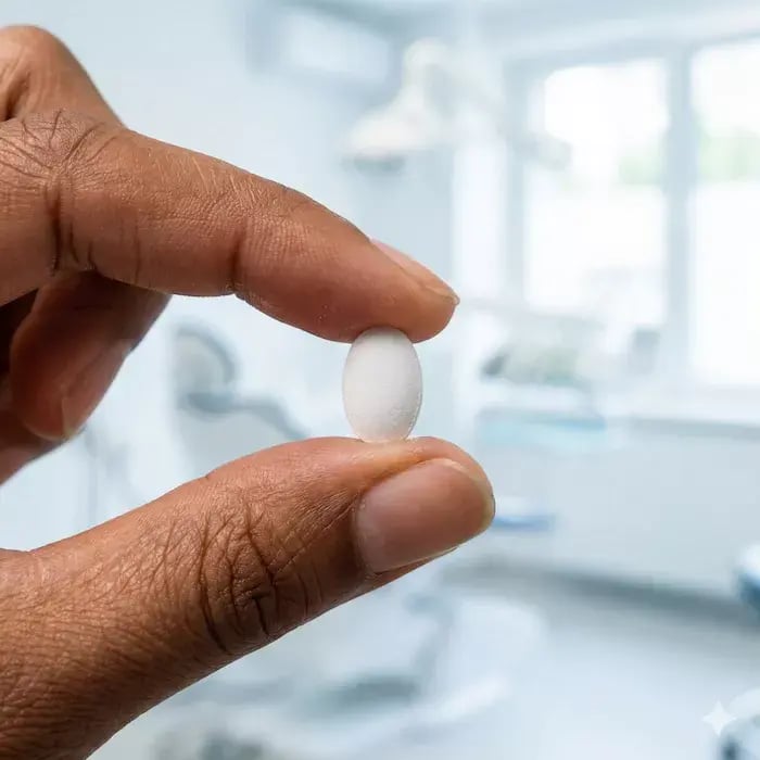 Ejemplo de pastilla de semaglutida