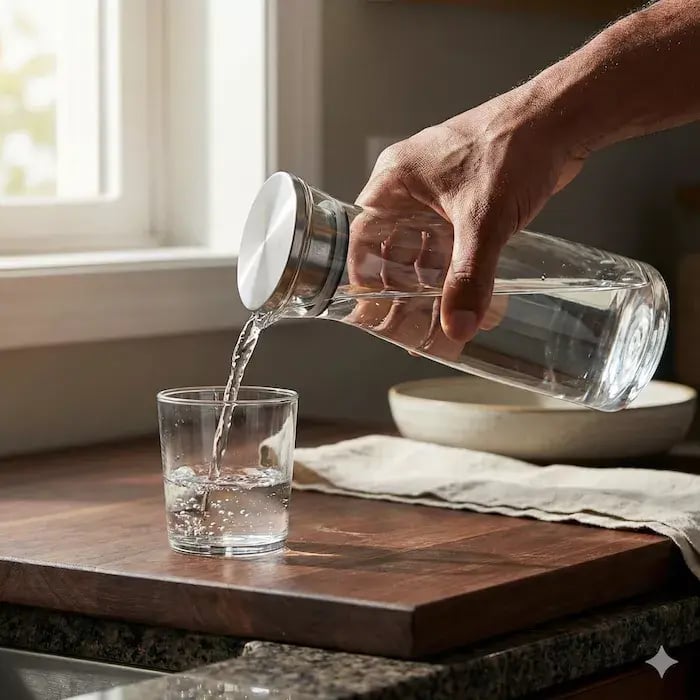 El agua que se debe tomar