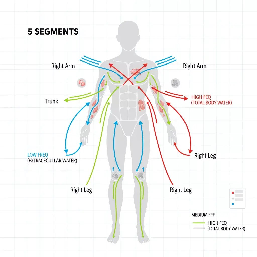 Gráfica de cómo se mide el inbody