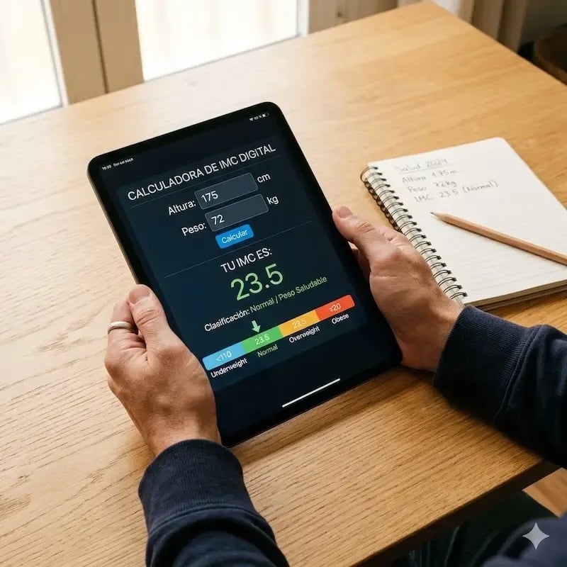 Ipad que muestra una calculadora digital