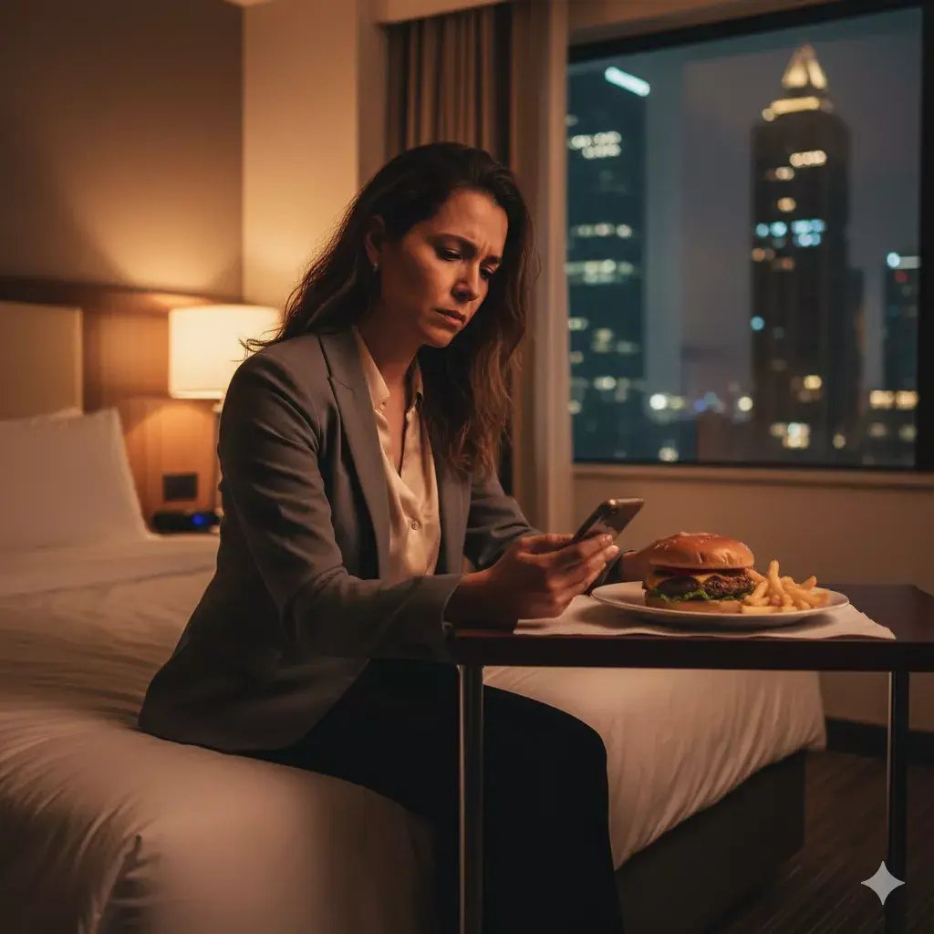 Mala alimentación en la habitación