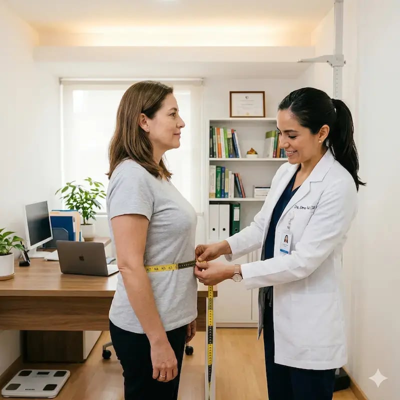 Medición de la cintura como primer paso