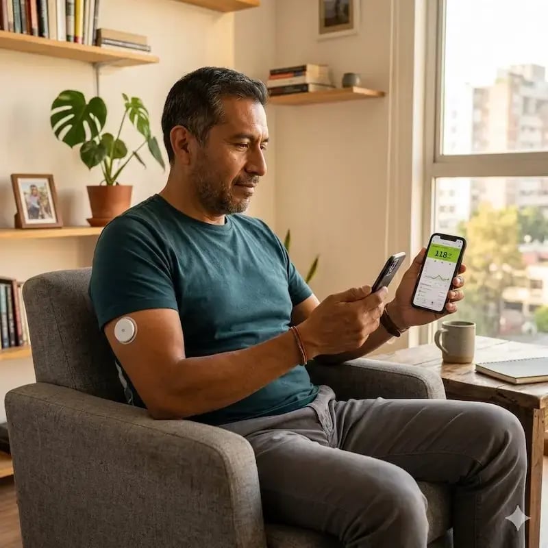 Monitoreo continuo de la glucosa para medirla