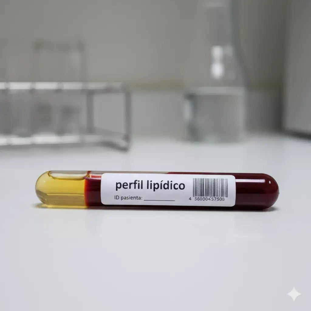 Muestra de sangre para un perfil lipídico