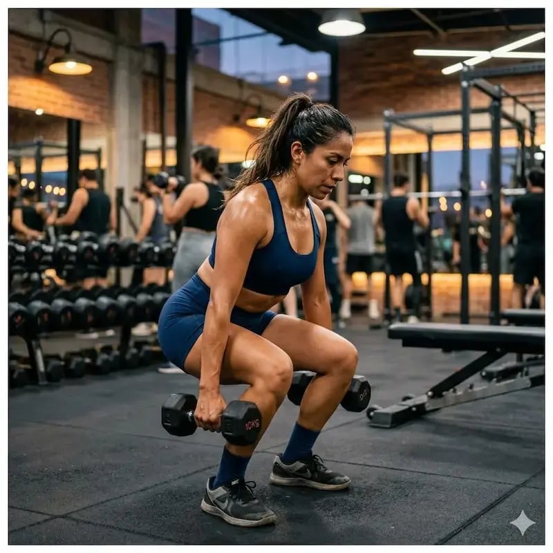 Mujer haciendo ejercicio como parte de su cambio de vida
