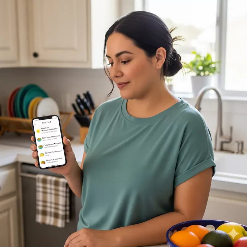 Tratamiento de nutrición de una chica