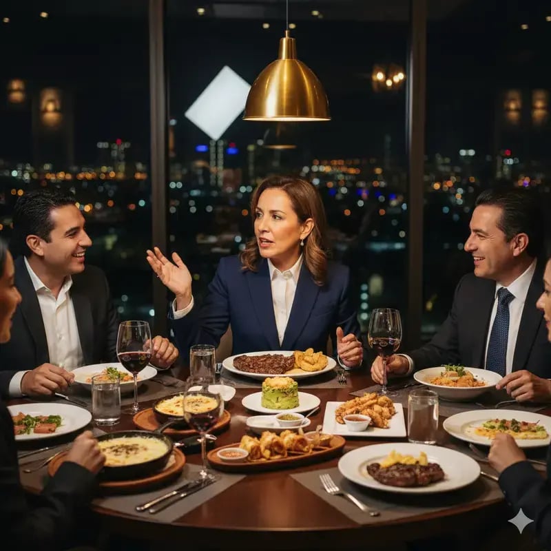 las comidas de negocios que dificultan el control calórico