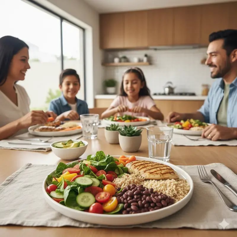 plato saludable modelo Harvard