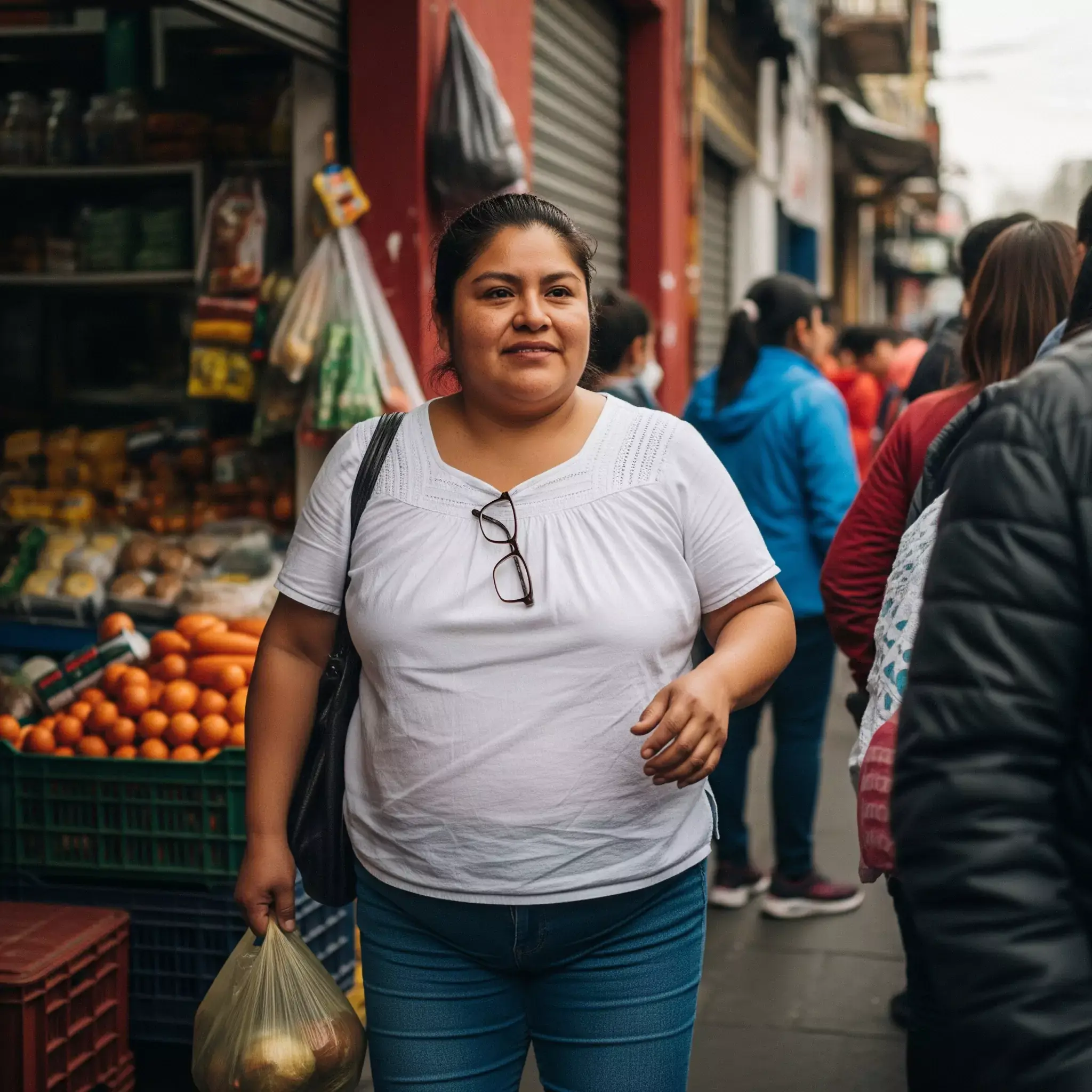 Mujer mexicana con obesidad