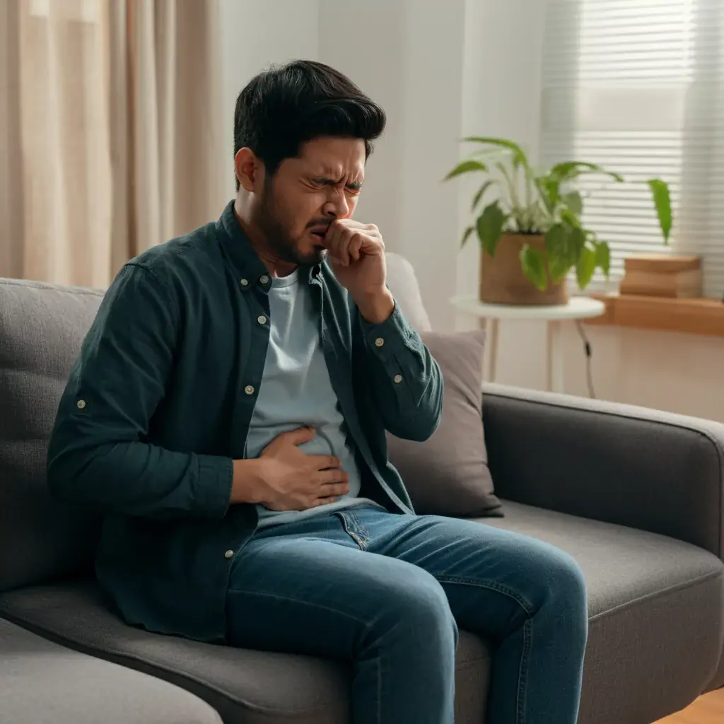 Persona sintiéndose mal por el uso de Mounjaro