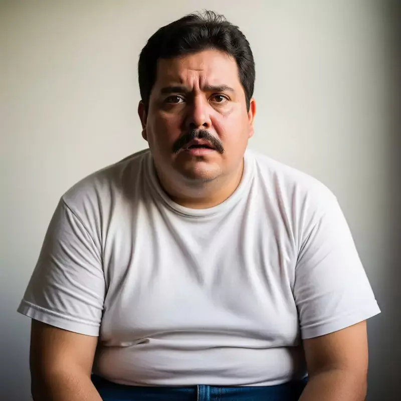 Mexicano con obesidad muestra preocupación por su estado de salud
